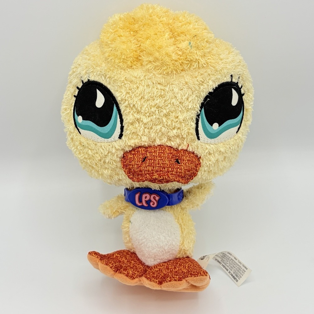 LPS Littlest Pet Shop Plush Stuffed Yellow Duck  8 Inches